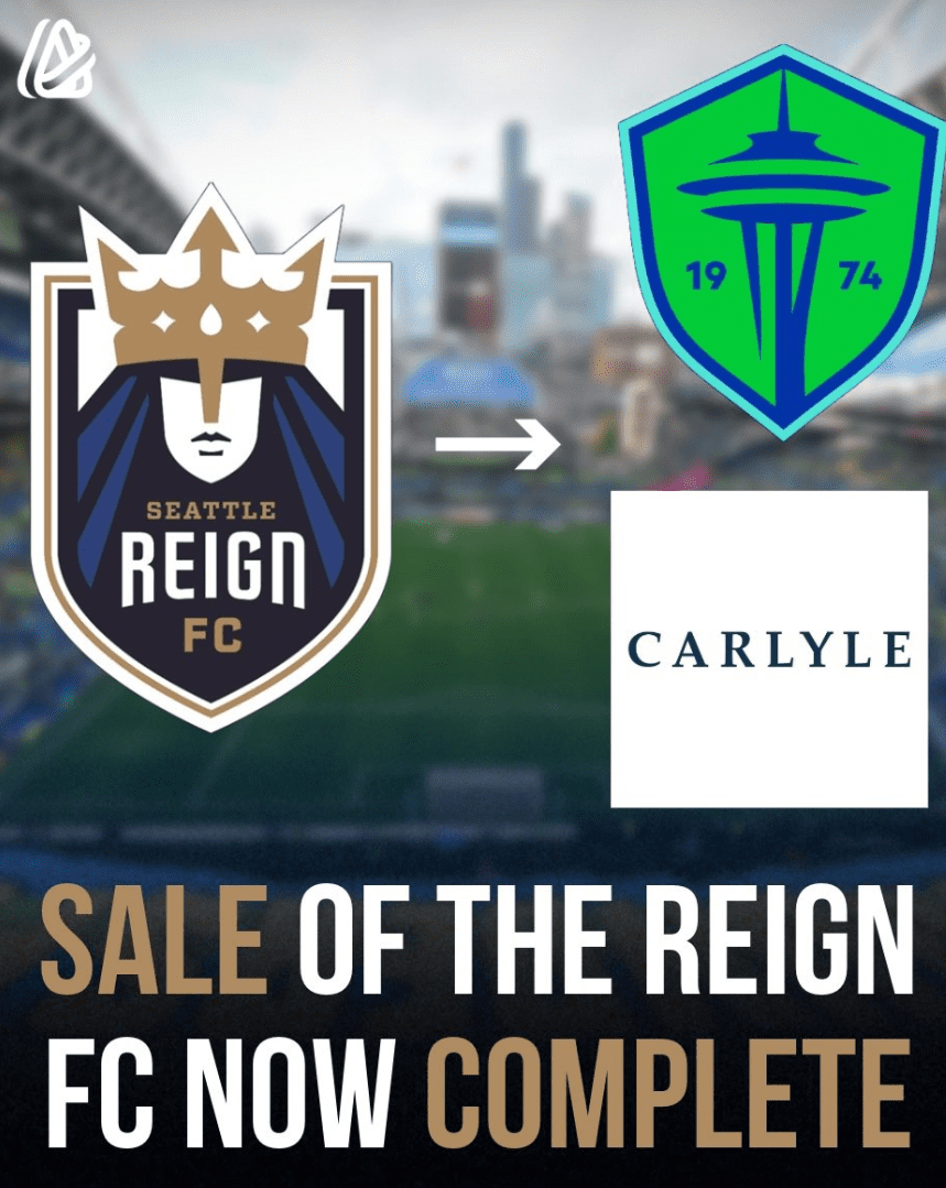 Eagle Football Group, owners of Olympique Lyonnais, sell Seattle Reign FC in NWSL; retain stakes in Botafogo and others -illustration-