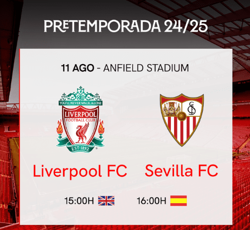 Official: Sevilla to face Liverpool in pre-season friendly on Matchday -illustration-