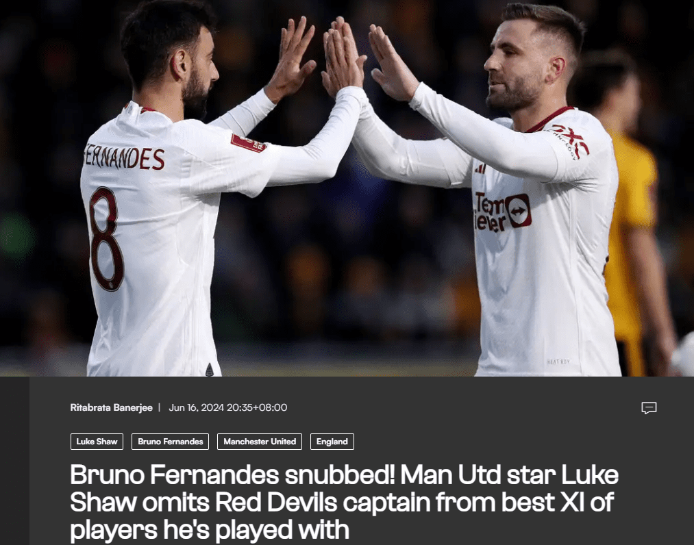 Luke Shaw Names Best Teammates: Ronaldo, De Gea, Rooney Featured, But No Fernandes or Maguire -illustration-