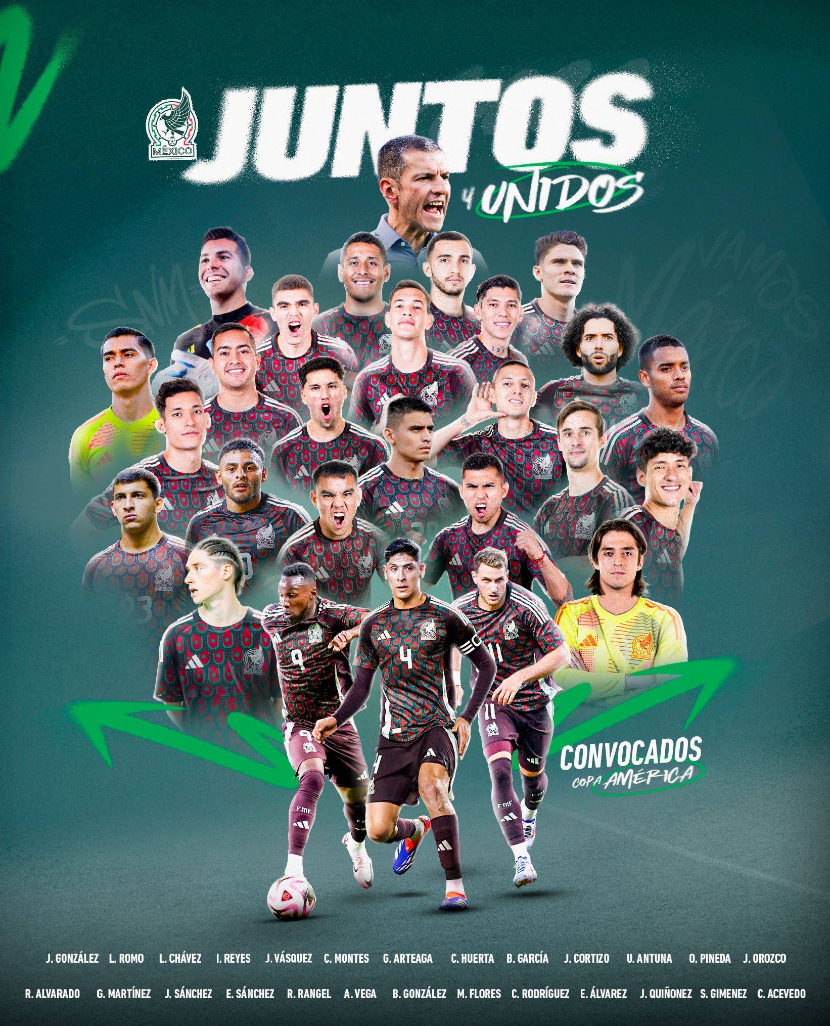 Mexico announces Copa América squad: Álvarez, Vega lead the way -illustration-