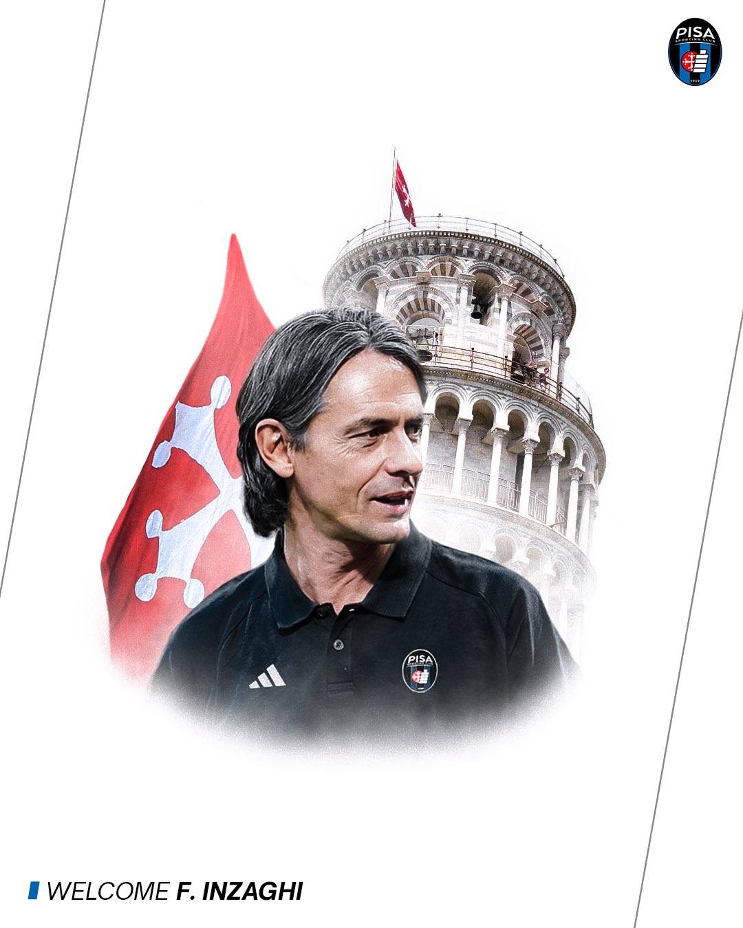 Official: Inzaghi appointed head coach of Serie B side Pisa -illustration-