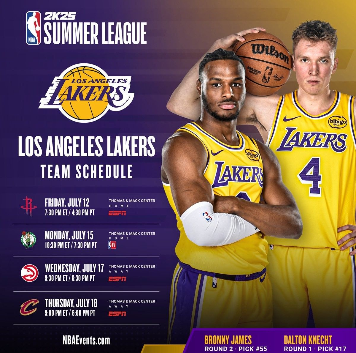 Lakers’ Las Vegas Summer League Schedule: Consecutive Games Against Rockets, Celtics, Hawks, and Cavaliers -illustration-