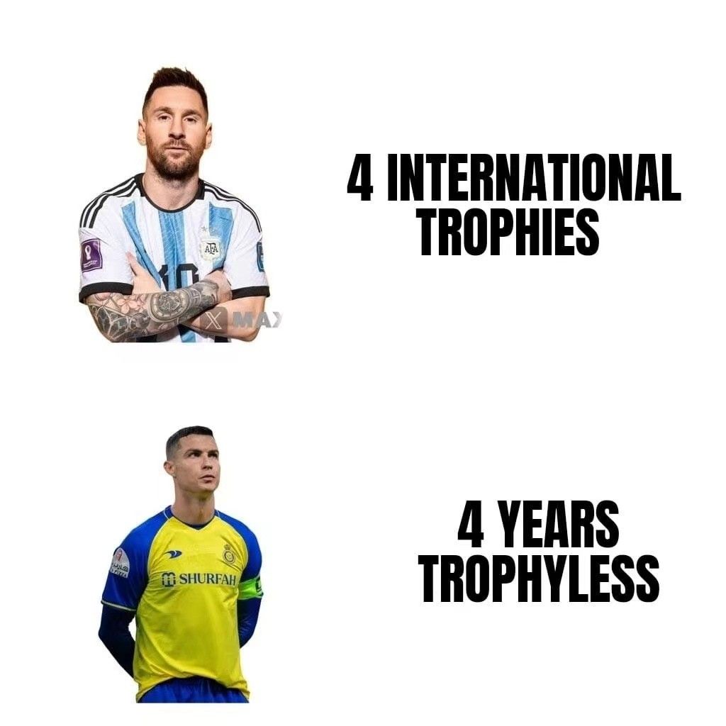 Foreign Media: Messi Has Won 4 International Tournament Titles, Ronaldo’s Recent National Team Championship Count Stands at None -illustration-