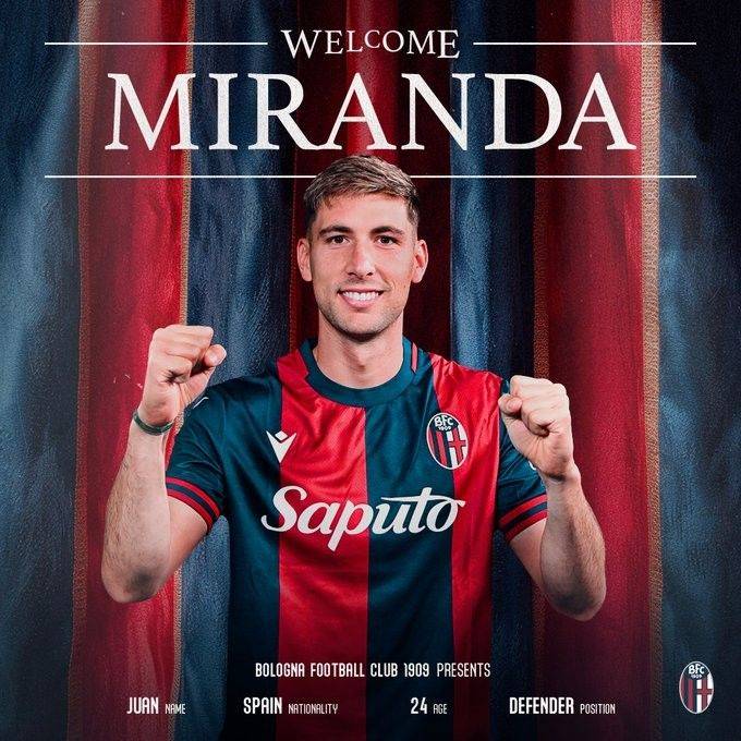 Official: Bologna signs former Betis defender Miranda -illustration-