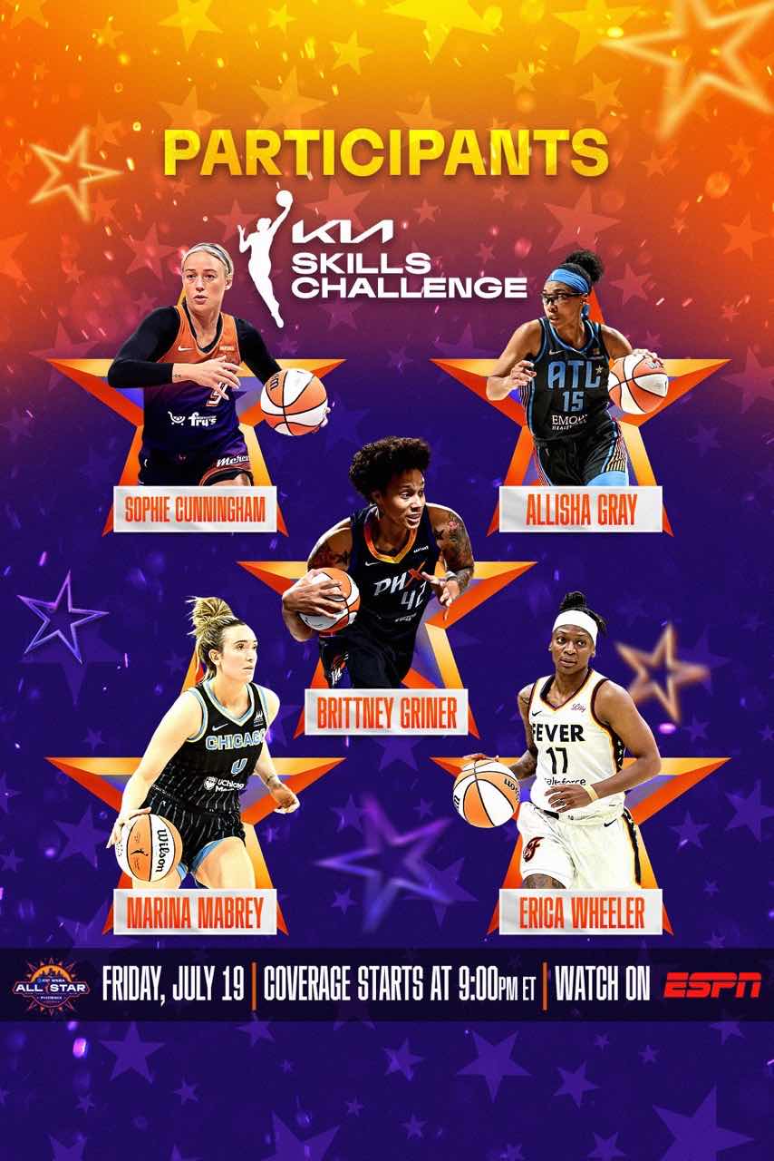 WNBA Announces Participants for All-Star Three-Point Contest and Skills Challenge: Mulberry to Compete in Both -illustration-1