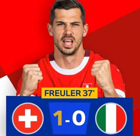 Half-Time Stats: Switzerland Shots on Target, Italy with Just One Shot -illustration-