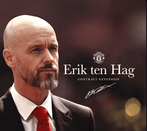 Official: Ten Hag extends Manchester United contract until 2026 -illustration-