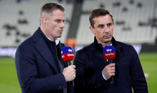 Neville: Disagree with Carragher’s claim that Liverpool and Man City have been evenly matched – City have dominated in recent years -illustration-