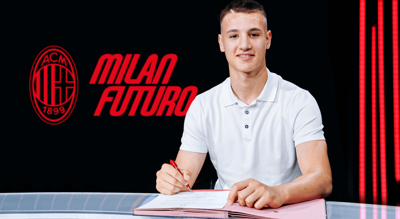 Official: Youngster Francesco Camarda Renews Contract with AC Milan Until 2027 -illustration-