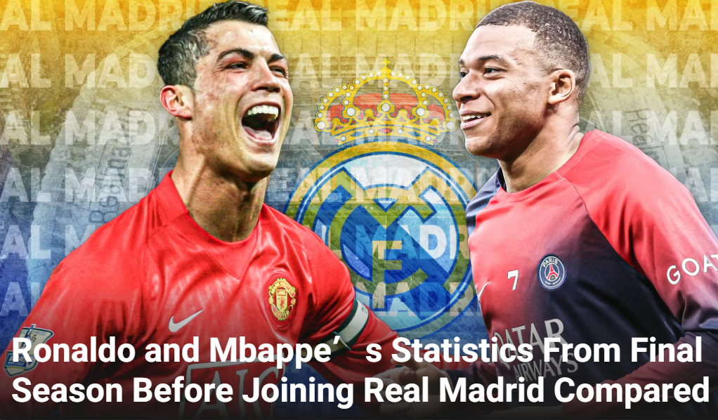 Who Was Stronger Before Joining Real Madrid? Ronaldo Scored Per Game, Mbappé Scored Rampantly Per Game -illustration-