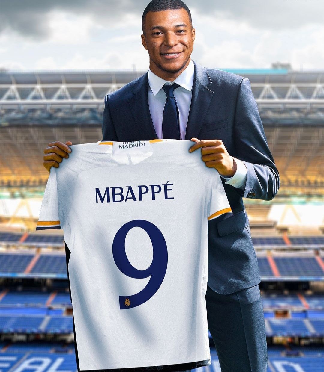 King Mbappé Arrives! Mbappé to Make His Debut at the Bernabéu Today -illustration-