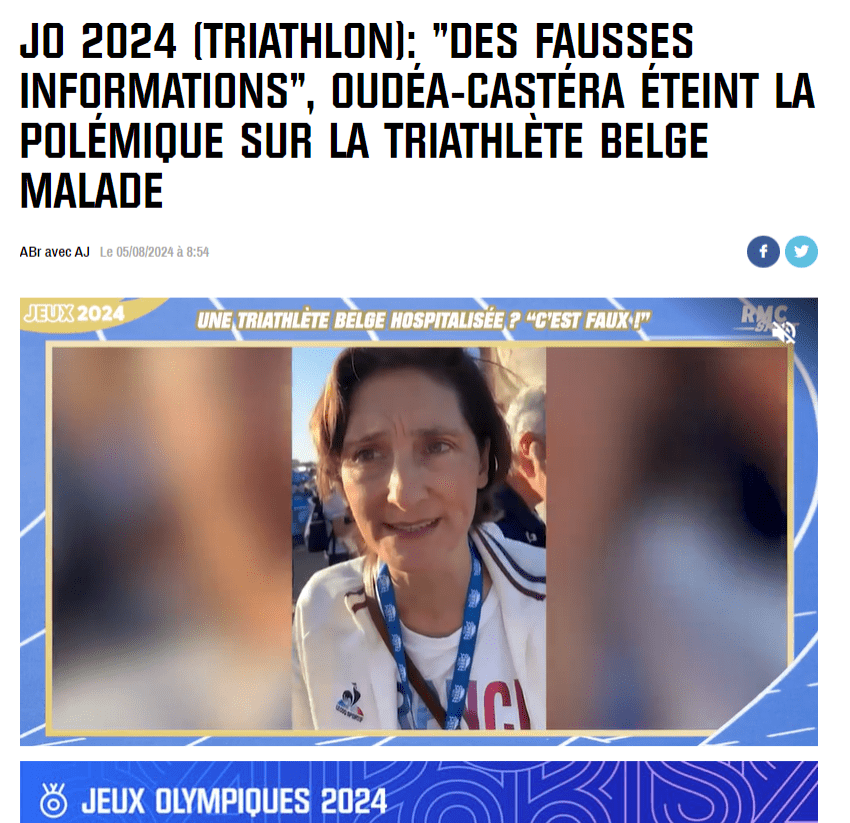 Former French Sports Minister: Belgian Triathlete’s Illness Unrelated to Seine River Water Quality -illustration-