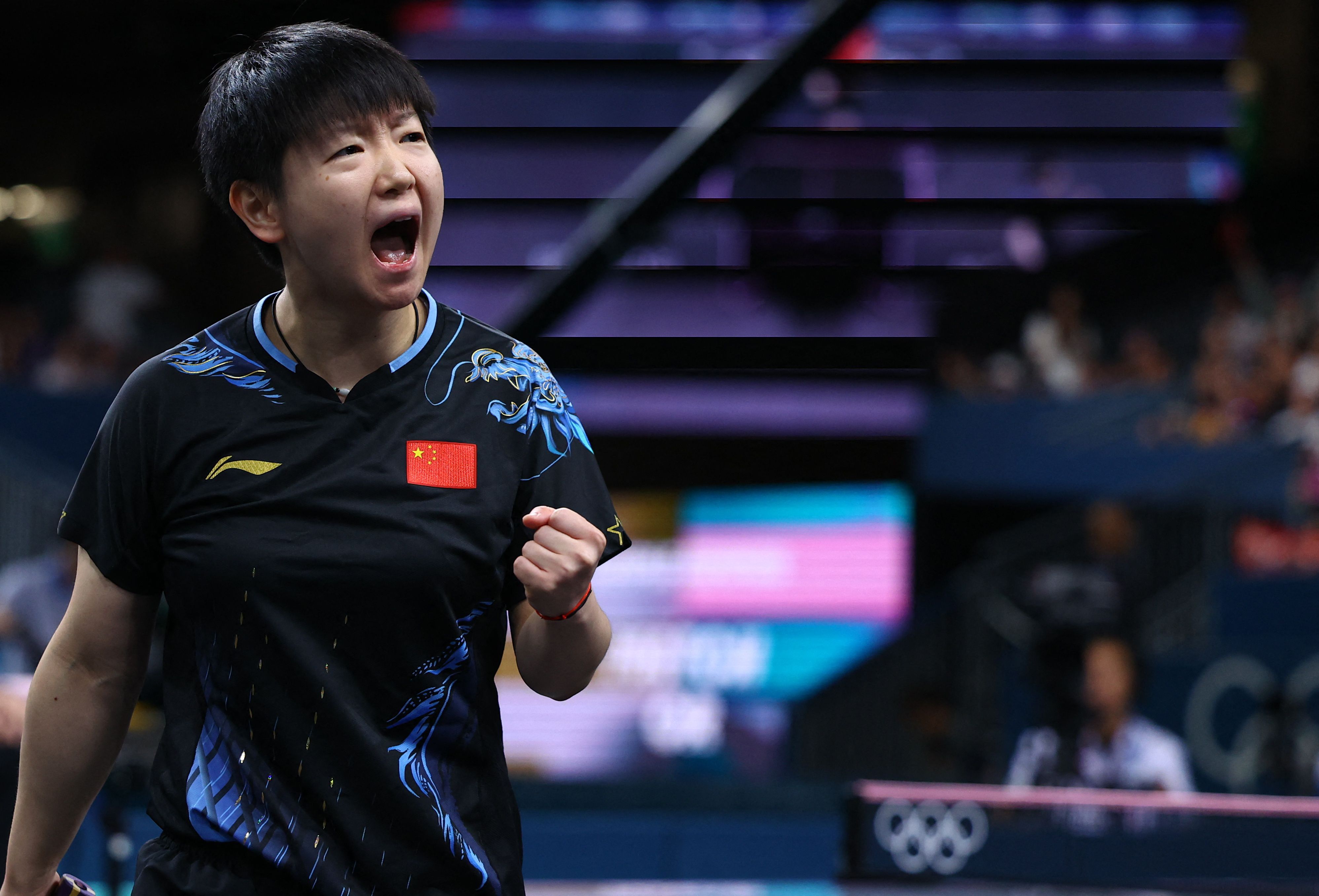 Olympic Women’s Singles Table Tennis Final: Chen Meng Defeats Teammate Sun Yingsha to Retain Championship Title -illustration-