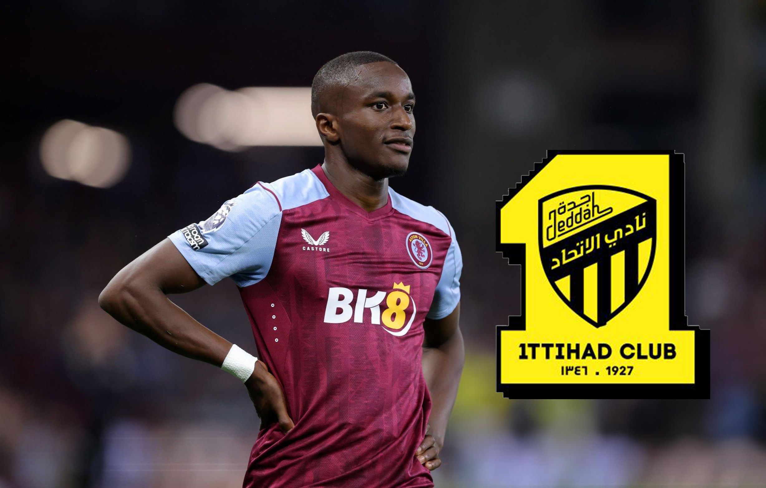 Official: Villa Forward Diaby Transfers to Al Ittihad Jeddah, Signs Until Year -illustration-