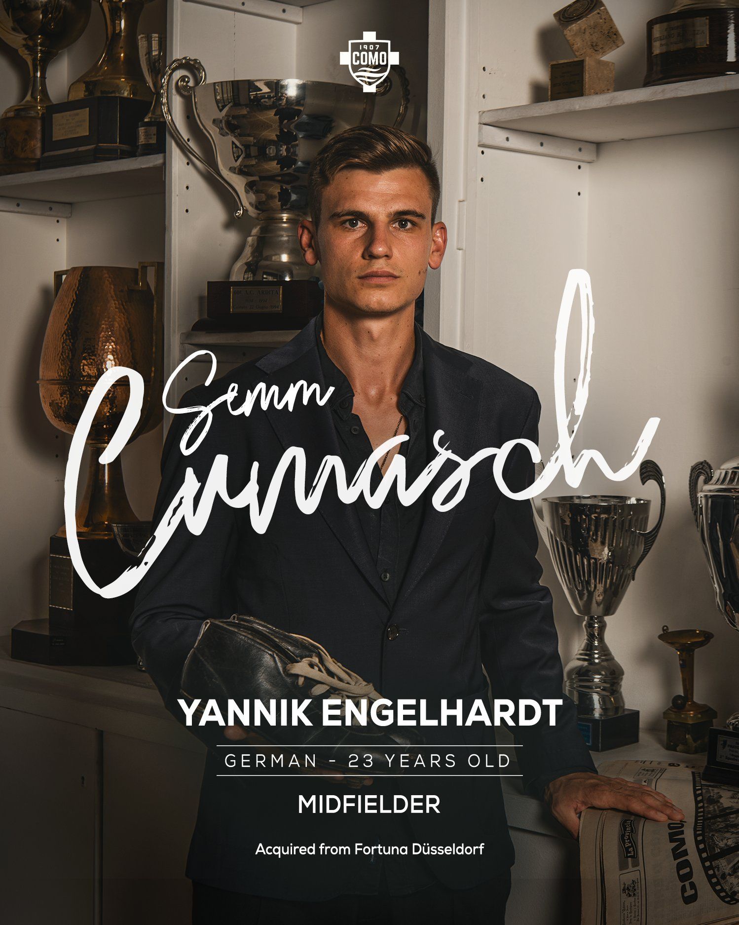 Official: Como Signs German Midfielder Engelschart from Düsseldorf -illustration-