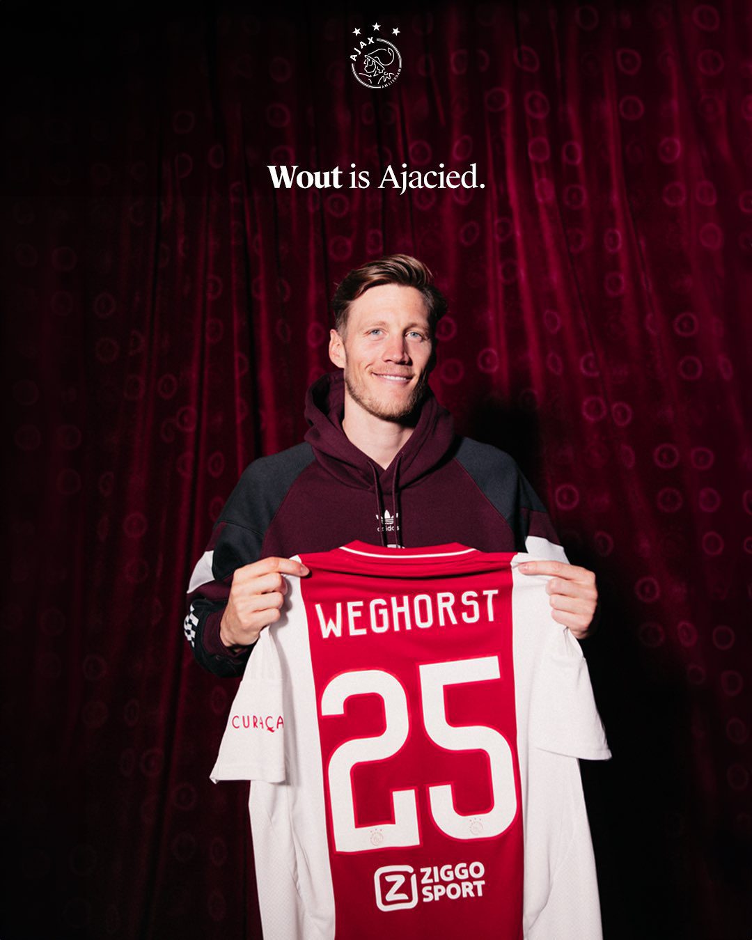 Official: Dutch Forward Weghorst Joins Ajax, Wears Number Shirt -illustration-