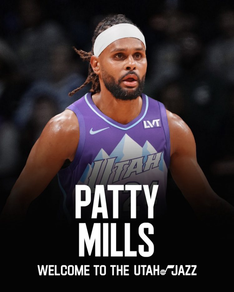 God of FIBA! Jazz Officially Signs Patty Mills -illustration-