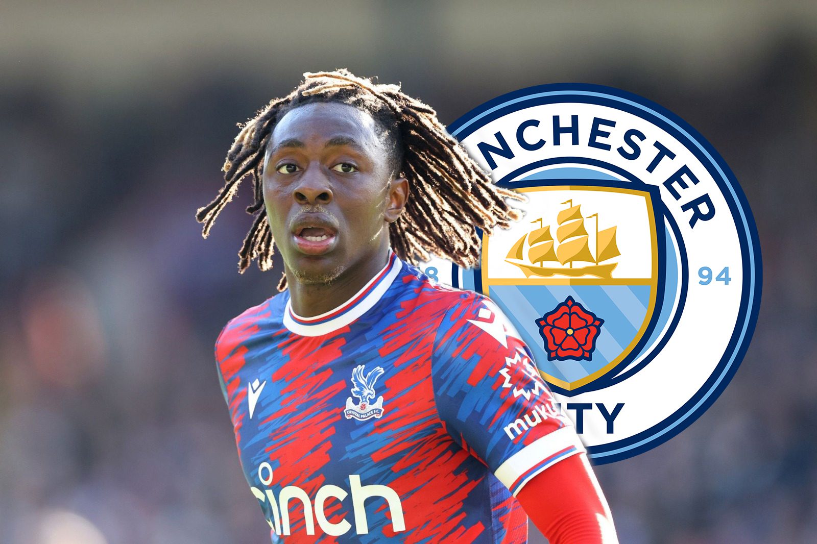 Renowned Reporter: Manchester City is Considering Triggering Release Clause for Crystal Palace Forward Ebere Eze; Deal May be Completed at the Last Minute -illustration-