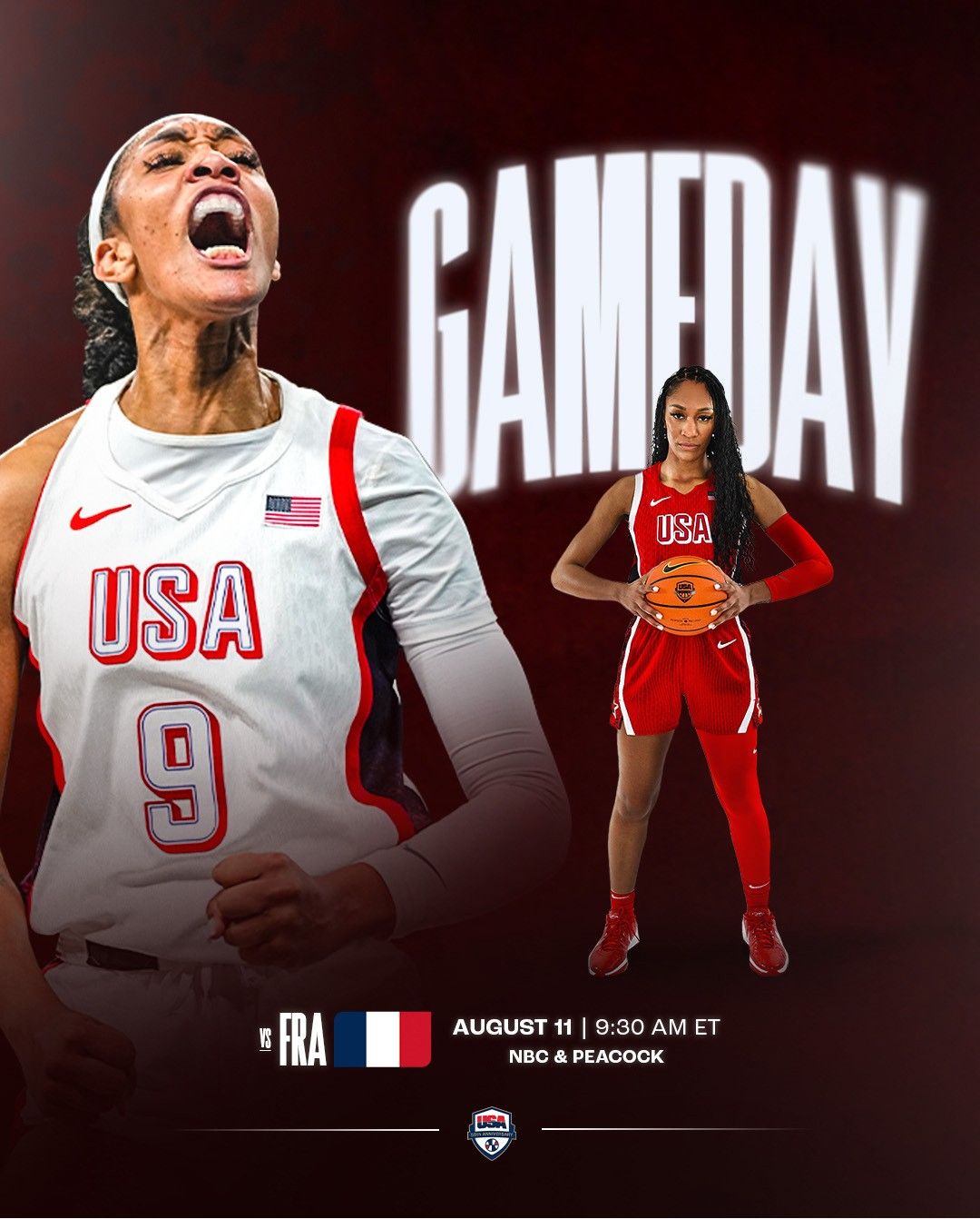 Slow Start! USA Women’s Basketball Team Scores Only a Few Points Midway Through the First Quarter – Currently Leading French Team -illustration-