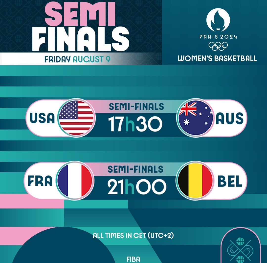 FIBA Releases Olympic Women’s Basketball Semi-Final Teams & Start Times: First Match Kicks Off on Month Day at Time -illustration-