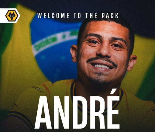 Official: Wolves Sign Brazilian Defensive Midfielder Andre for a Total Transfer Fee of Million Euros -illustration-