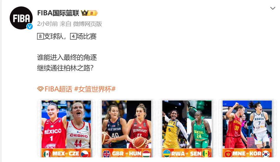 FIBA releases Women’s Basketball World Cup Qualifying Round promotional poster: 8 teams, 4 matches, who will advance to the final competition? -illustration-