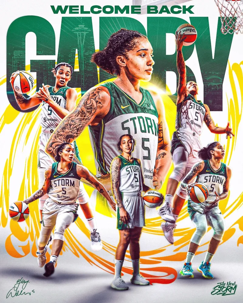 Olympic Final Buzzer Beater Foot on the Line! Gabie Williams Re-signs with Storm, Returns to WNBA -illustration-