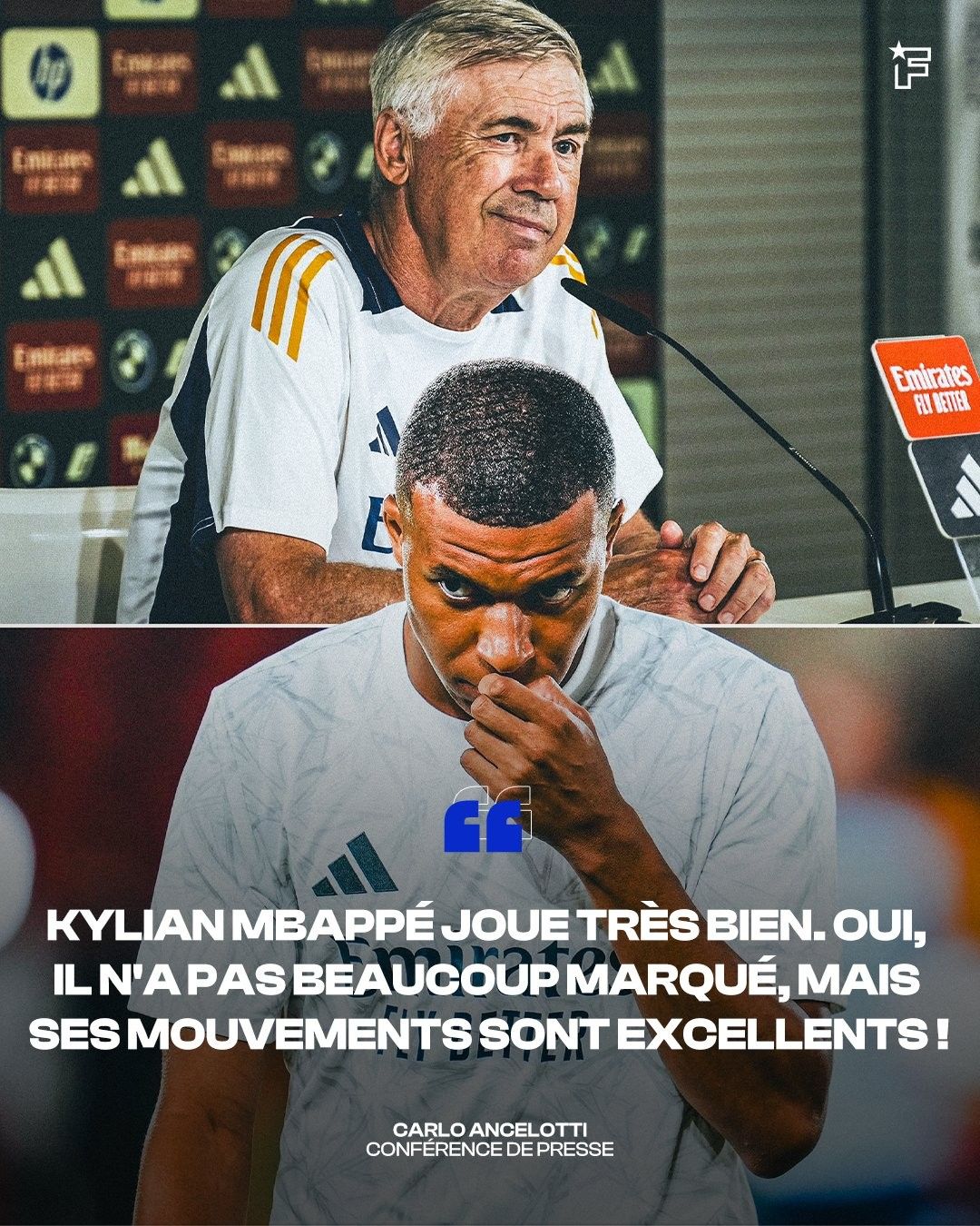 Ancelotti: Mbappé Performed Great Despite Not Scoring -illustration-