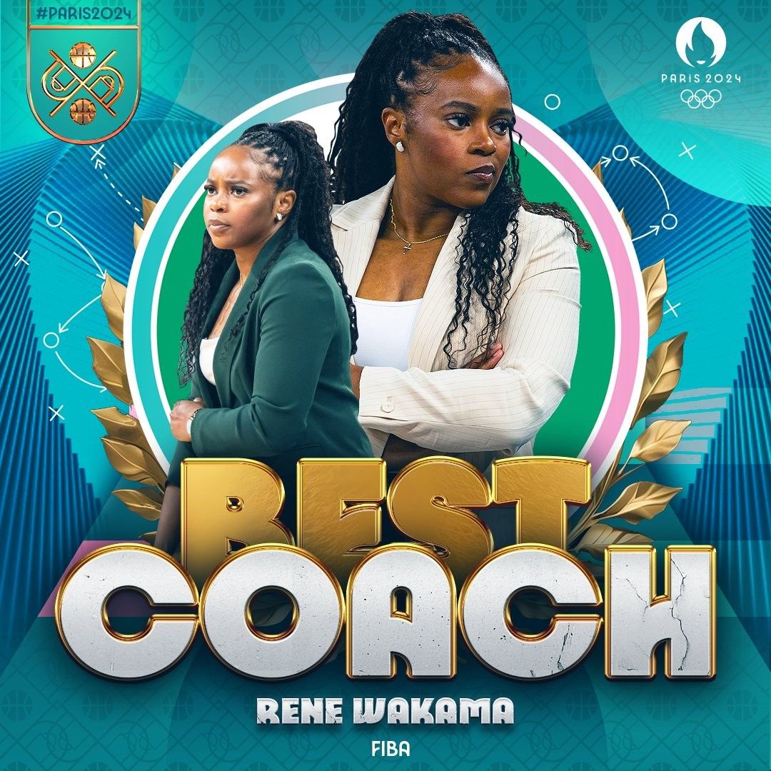 FIBA Official: The Best Coach of the Women’s Basketball Tournament at This Olympic Games is Nigerian Head Coach Rini Wakama -illustration-