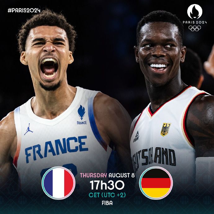 France Men’s Basketball vs. Germany Starting Lineups: Wembanyama & Batum vs. Schroder & Wagner -illustration-