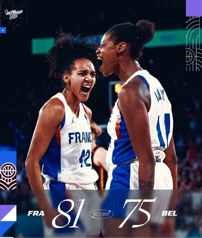 Olympic Women’s Basketball Match Report: Williams Scores, Meesseman Puts Up Points and Rebounds as France Advances to Finals Over Belgium -illustration-