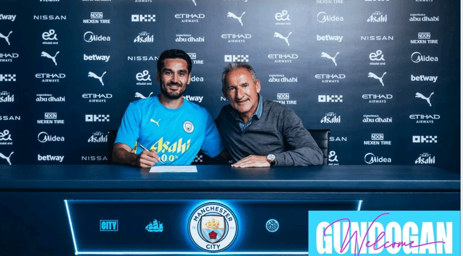 Gundogan: The Previous Season at Manchester City Was the Most Important Experience; Receiving Coaching from Guardiola Is Every Player’s Dream -illustration-