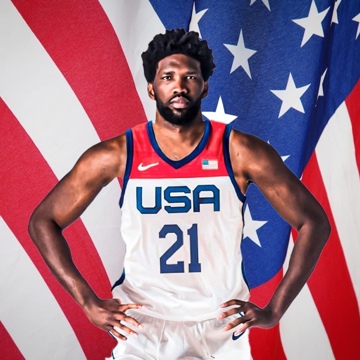 Paris Olympic Men’s Basketball Final: Embiid, Choosing to Play for the U.S. Team, Will Face Off Against France -illustration-