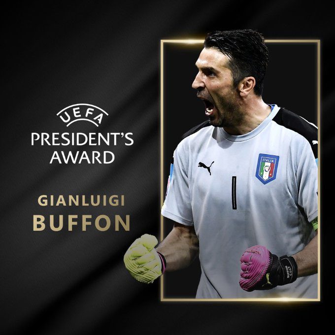 Italian Legend Buffon Awarded UEFA President’s Prize for the 2023/24 Season -illustration-