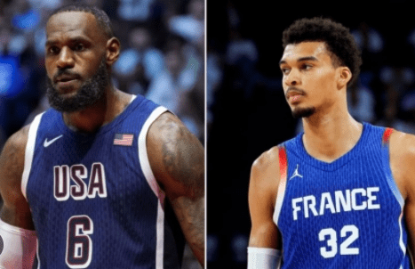 American vs. France Preview: LeBron, Durant, and Curry Lead the US in Pursuit of Fifth Consecutive Olympic Gold While Wenban Aims for Revival to Help France Make History -illustration-