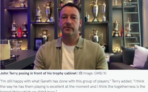 Terry’s Controversial Interview in Front of Trophy Cabinet After England’s Loss: Bastard! A Replica Bought with Money?