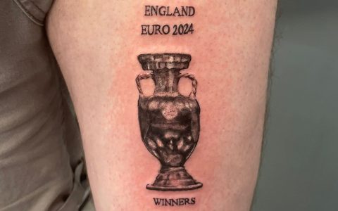 Fan Gets "Euro Cup Champion England" Tattooed Before Match, Unrepentant for Next Tournament