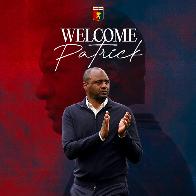 Genoa Official: Vieira Appointed as New Head Coach, Signs until 2026