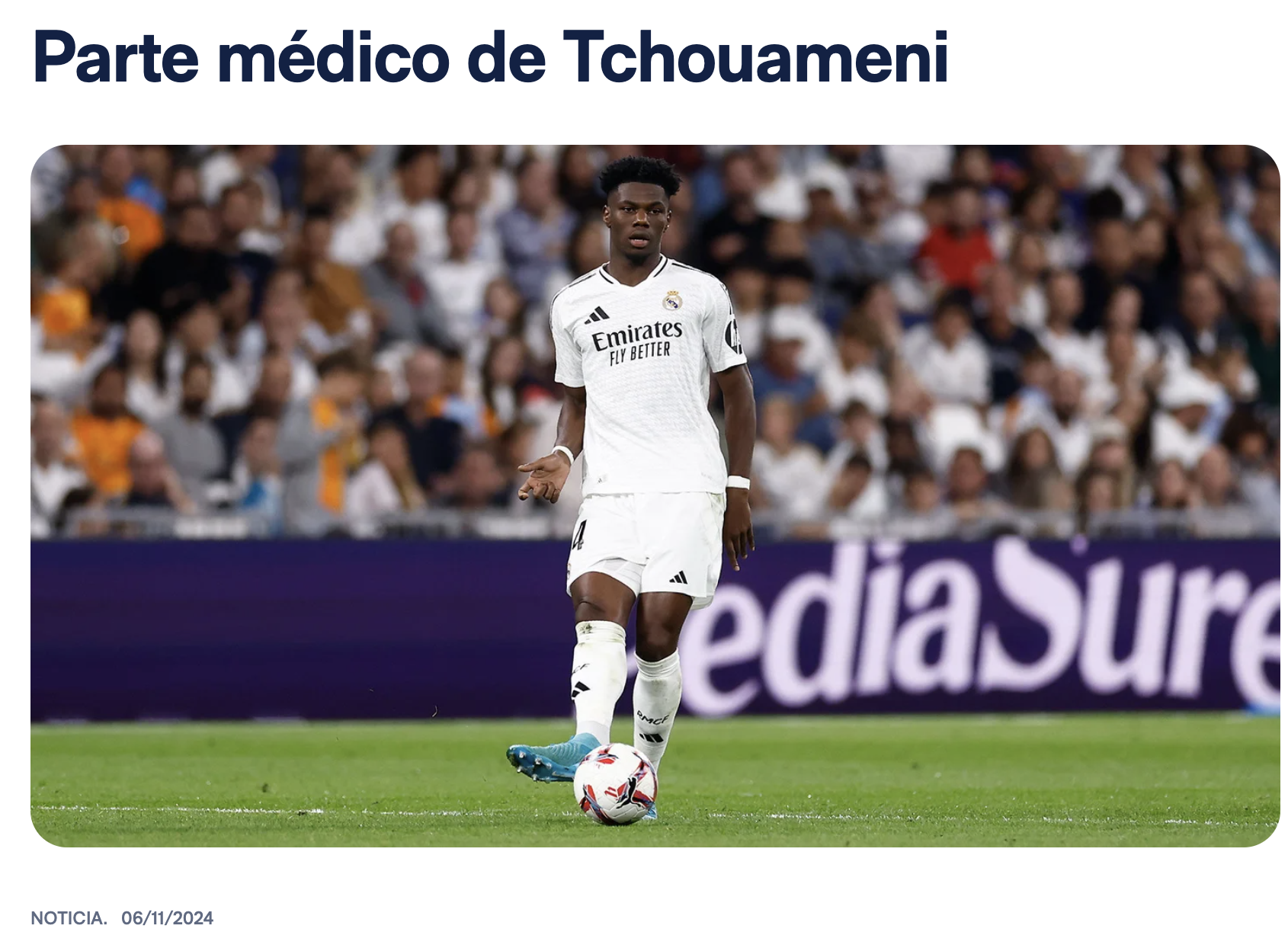 Possible One-Month Absence! Real Madrid Official: Camavinga Suffers Left Ankle Sprain